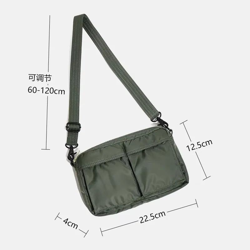 Crossbody Bag Casual Nylon Herre Skulderveske Vanntett Messenger Bag Mini Bag Designer Bag - Svart