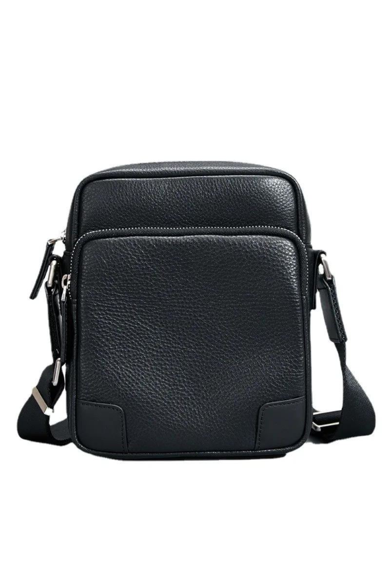 Crossbody-veske I Ekte Skinn For Menn