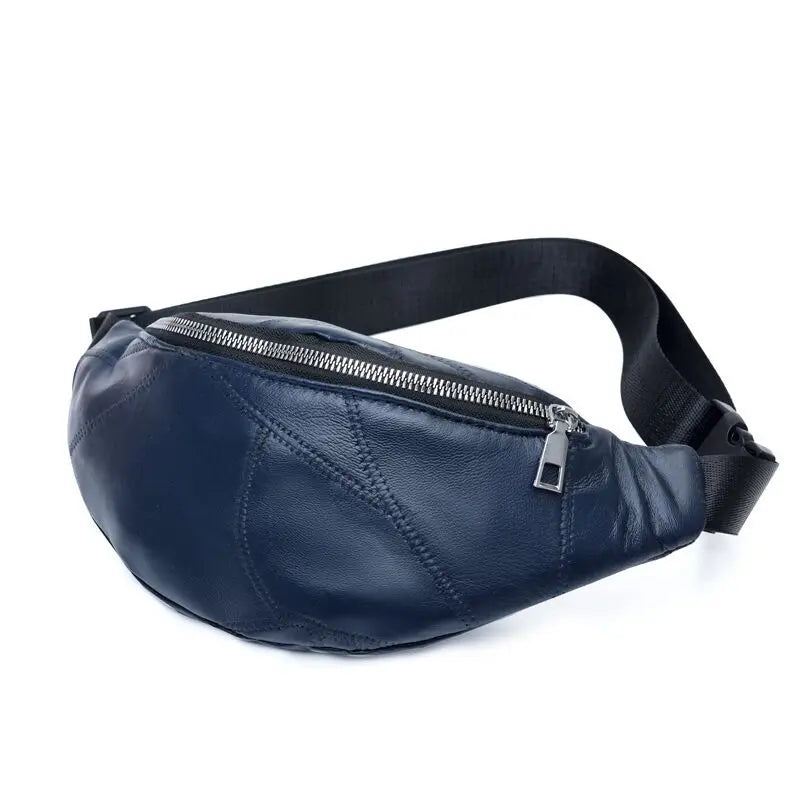 Kvinner Skinnpose Sac Fanny Pack Sac Femme Packs Midjepakke Brystveske - Blå