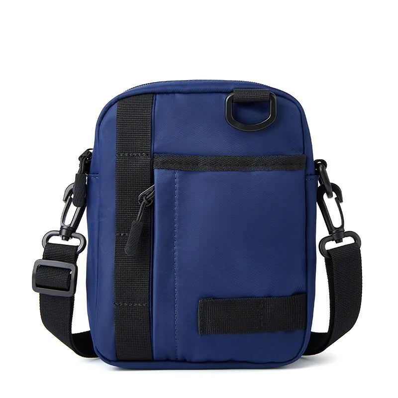 Menn Bag One Shoulder Mini Håndveske Oxford Klut Liten Lett Messenger Bag - Blå