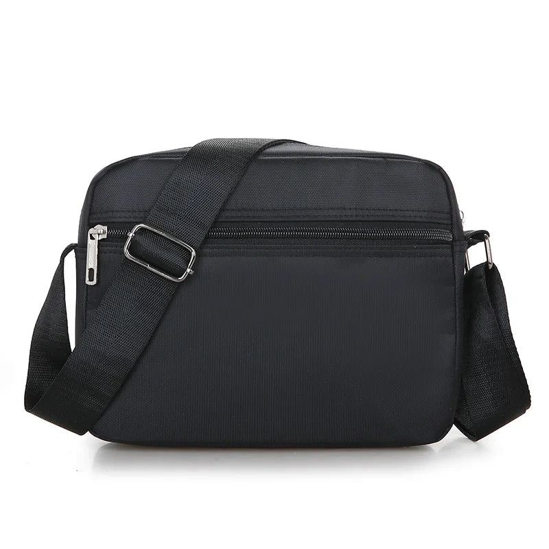 Messenger Bag For Menn Mini Business Skuldervesker Casual Cross Body Bags Herre Flerlags - Svart