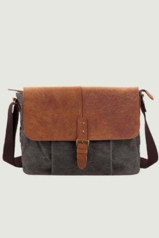 Messenger-veske I Lerret For Menn Til Uformelt Vintage Skuldervesker Vanntette Crossbody-vesker Høykvalitets Reiseveske