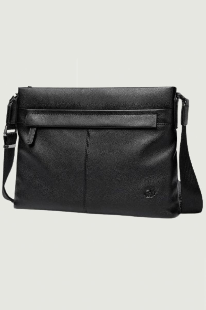 Messenger-vesker I Ekte Skinn For Menn Crossbody Casual-vesker For Gratis Frakt