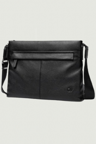 Messenger-vesker I Ekte Skinn For Menn Crossbody Casual-vesker For Gratis Frakt