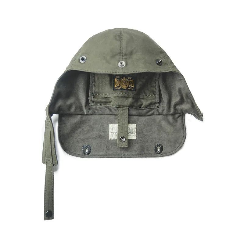 Retro Deck Herrevesker Military Canvas Messenger Crossbody Bryst Midjeveske Hatter Skulderbelteveske - Grønn