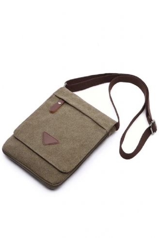 Solid Messenger Sterkt Stoff Vintage Style Crossbody-vesker