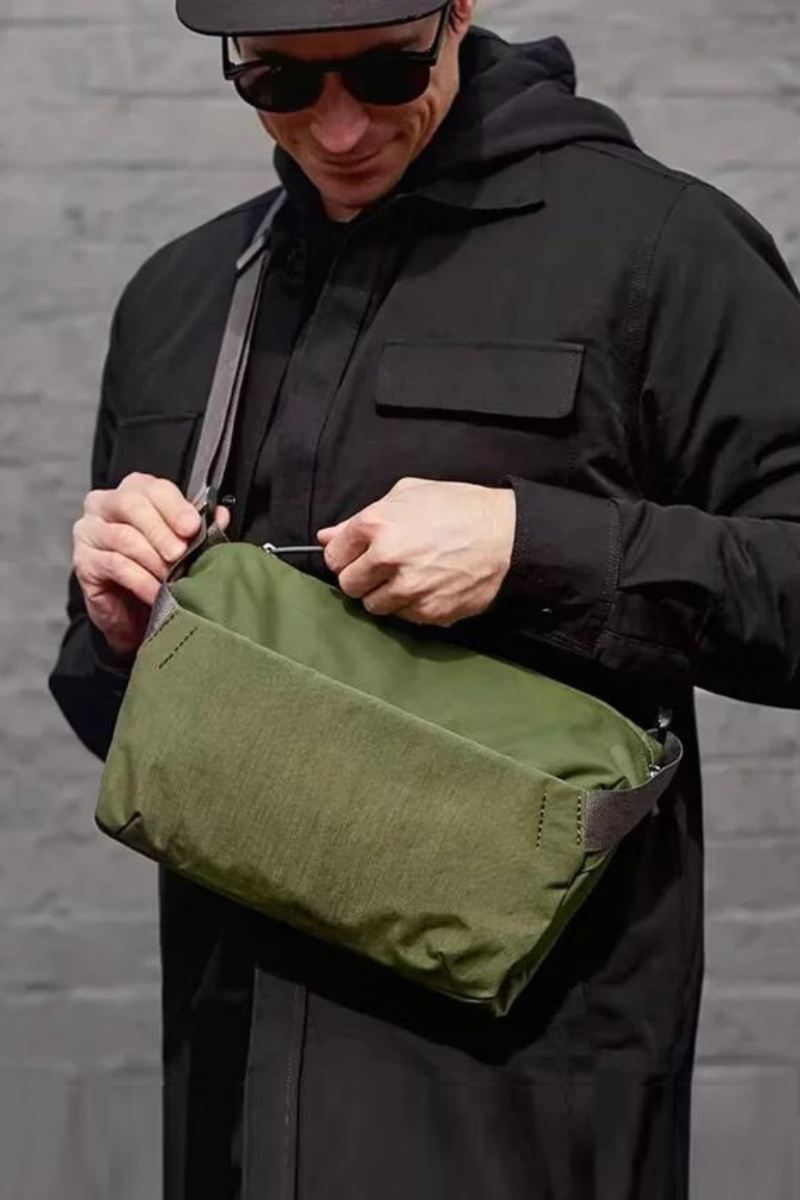 Venture Single Explorer Chest Bag Unisex Messenger Bag Med Stor Kapasitet