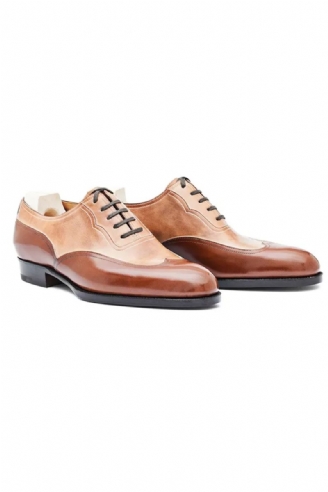 Oxford Dress Best Menn Shoes Office Original Ekte Skinn Business Shoe Designer Håndlagde Sko