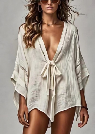 Bohemian White Oversized Blonder I Lin Cardigan Summer