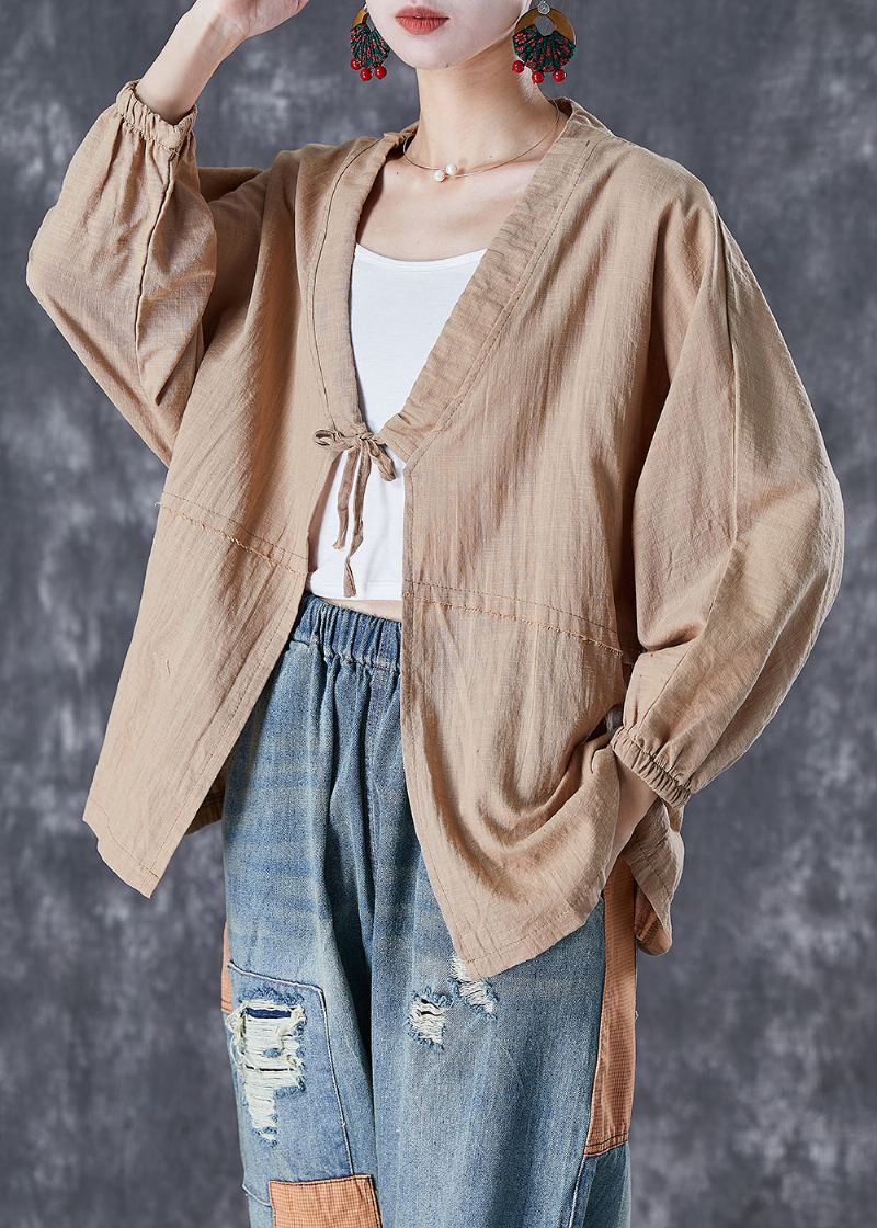 Khaki Lin Cardigan Oversized Blonder Opp Høst