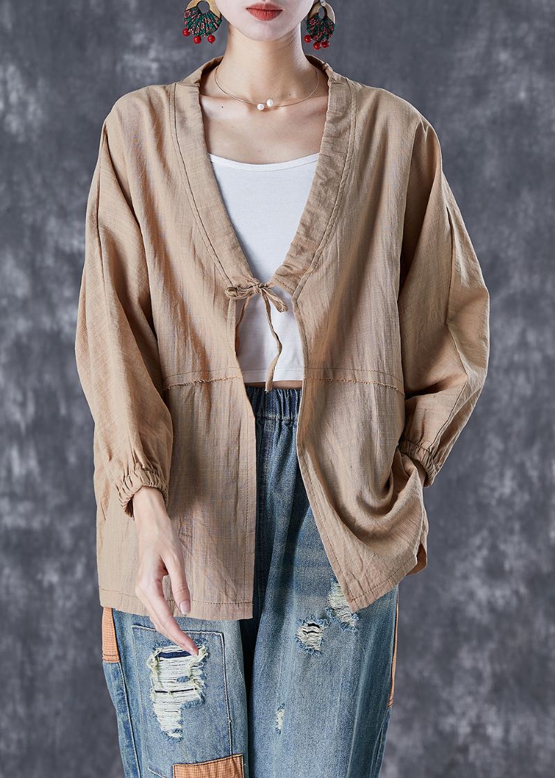 Khaki Lin Cardigan Oversized Blonder Opp Høst - Cardigans for kvinner