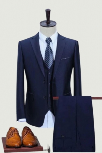 Herredresser Slim Custom Fit Tuxedo Business Dress Wedding Blazer