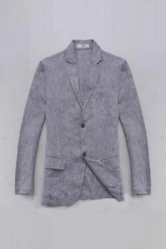 Linjakke Herre Blazer Solid Smart Casual Herrejakker