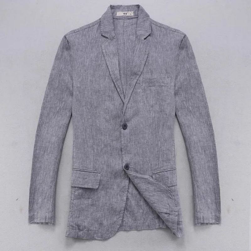 Linjakke Herre Blazer Solid Smart Casual Herrejakker - Marineblå