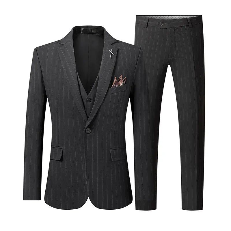 Menn British Slim Formal Klassisk Gentleman Blazer Mann Solid Casual Drakter - Lys Grå