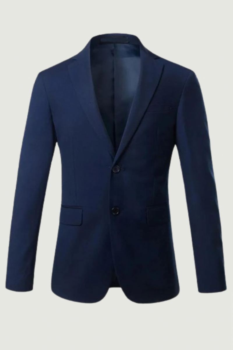 Menns Smart Casual Blazer Formell Business Brudgommen Brudekjole Vis Sosiale Topper Dressjakke