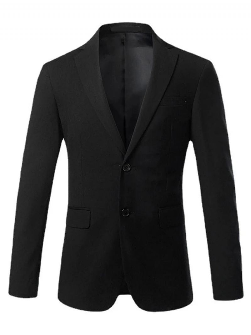 Menns Smart Casual Blazer Formell Business Brudgommen Brudekjole Vis Sosiale Topper Dressjakke - Grå