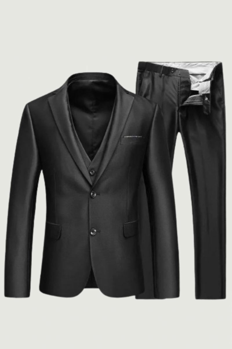 Slim Fit Drakter Herre Hakk Lapel Business Bryllup Brudgommen Fritid Tuxedo Siste Frakkbuksedesign