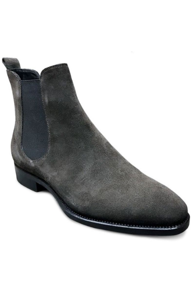 Menn Chelsea Boots Vår Høst Høy Hjelp Klassisk Stil Casual Sko