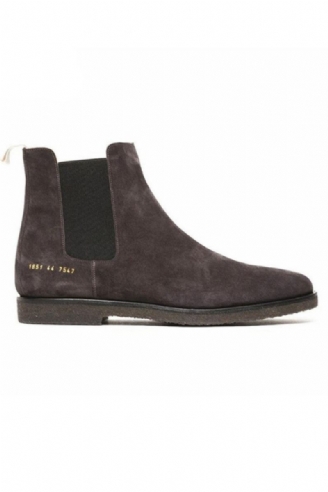 West Ekte Skinn Chelsea Menn Boots Platform Herre