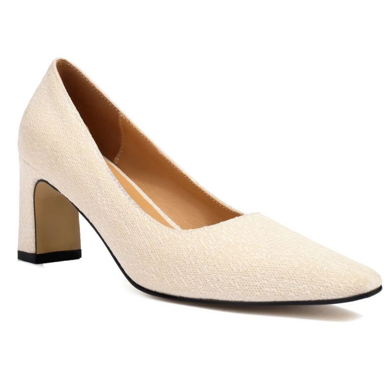 Dame Medium Heels Pumps Elegante Sko - Svart