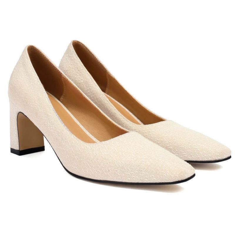 Dame Medium Heels Pumps Elegante Sko - Svart