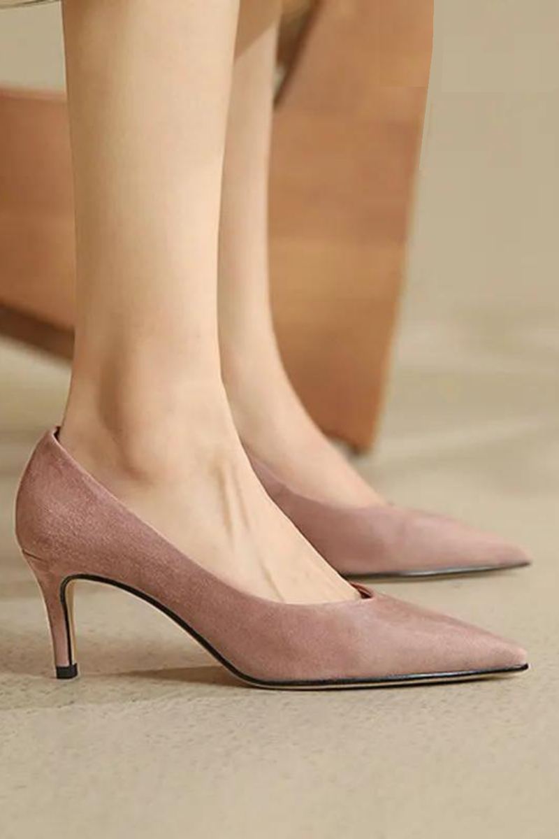 Damesko Sommer Tynne Høye Hæler Elegant Toe Slip Kvinnelige Pumps