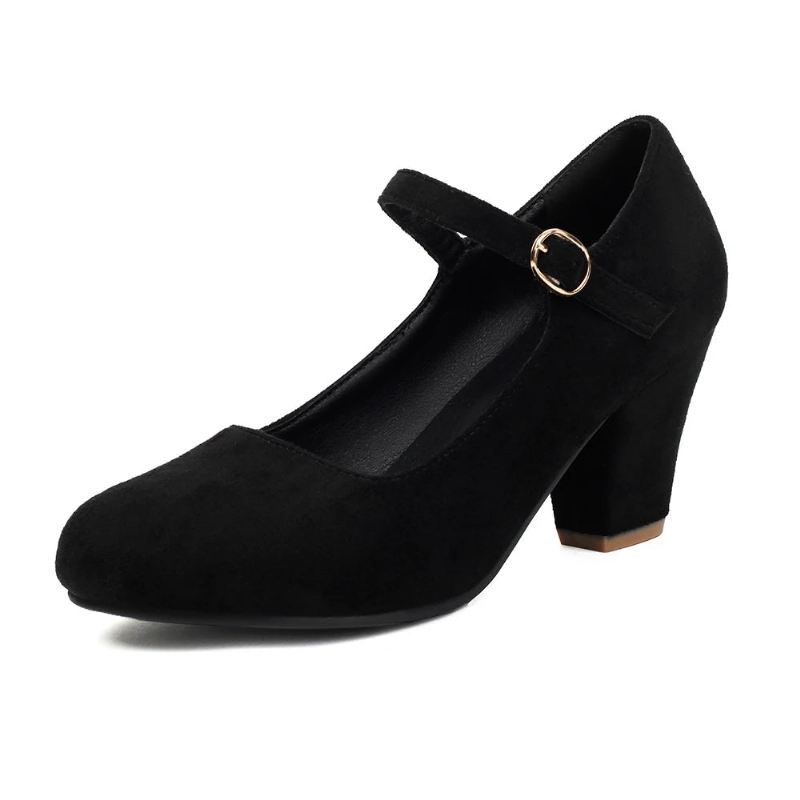 Damespenne 6cm Tapered Heel Pumps Festuniform Kjole Bryllupssko Dame Komfortabel - Flokk