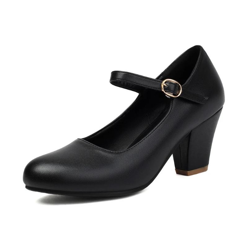 Damespenne 6cm Tapered Heel Pumps Festuniform Kjole Bryllupssko Dame Komfortabel - Flokk