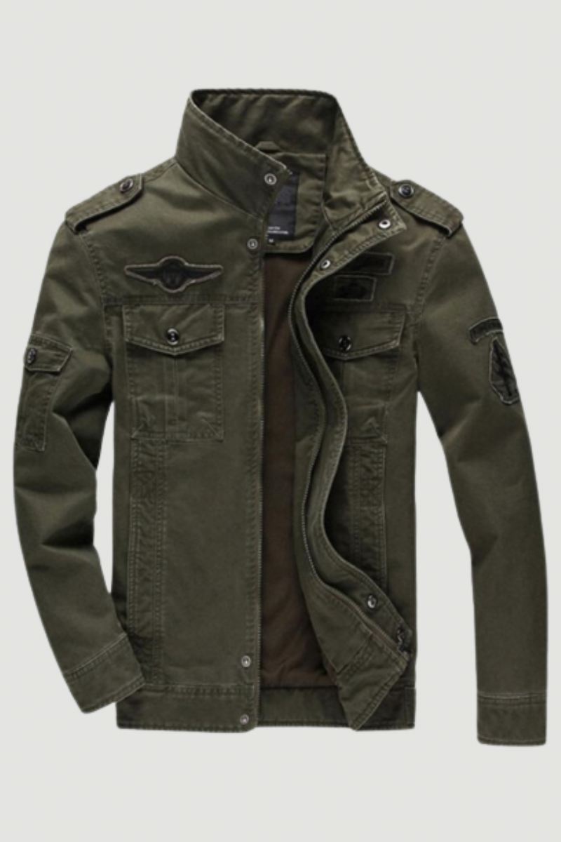 Army Military Jacket Herre Vår Høst Cotton Washed Coat Multipocket Pilot Bomber Tactical Flight Jakker