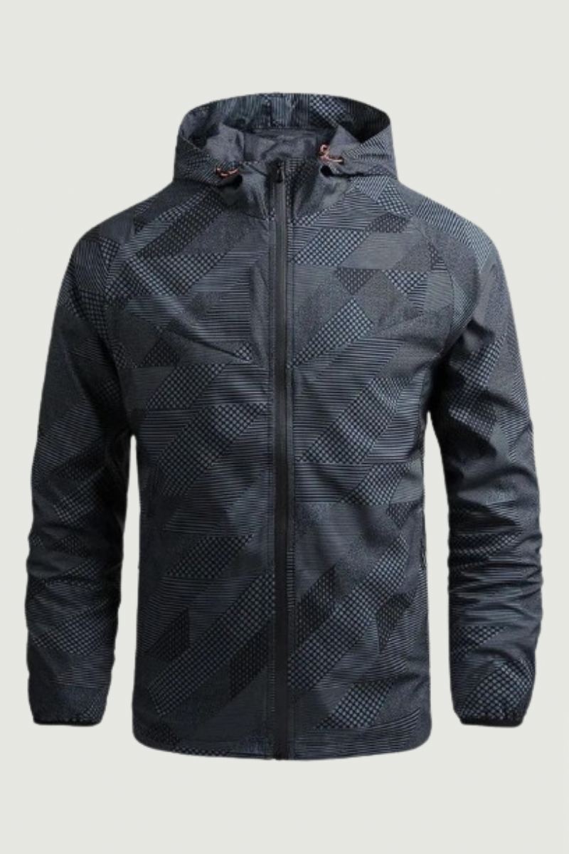 Herre Vår Høstjakke Tynn Casual Quick Dry Windbreaker Outdoor Sports Jakke