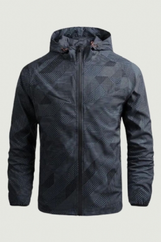 Herre Vår Høstjakke Tynn Casual Quick Dry Windbreaker Outdoor Sports Jakke