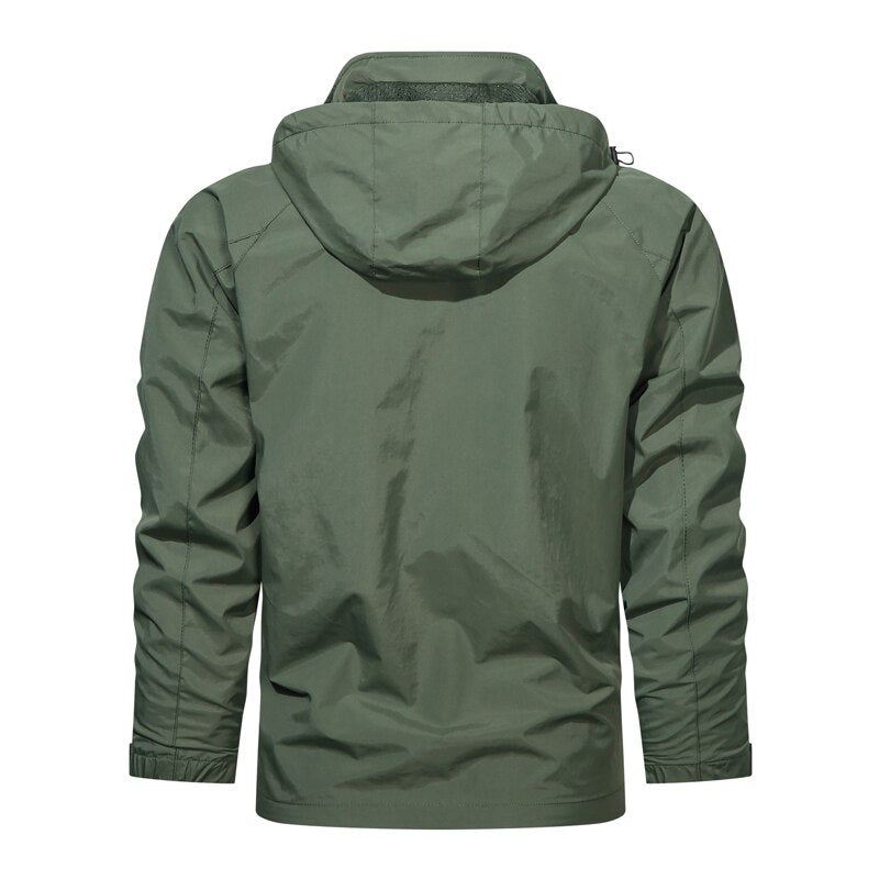 Herrejakke Ny Casual Windbreaker Herre Bomber Coats Vår Høst Utendørs Vanntette Slanke Jakker Mann Streetwear - Blå