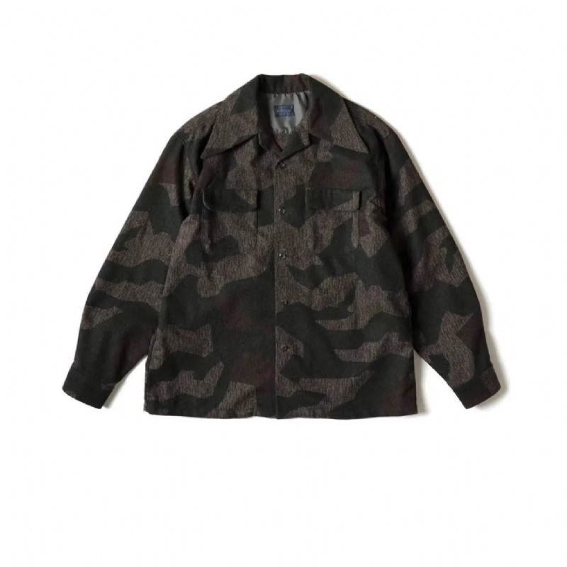 Menn Eksklusiv Høykvalitets Camo Military Casual Jacket Coat - Grønn