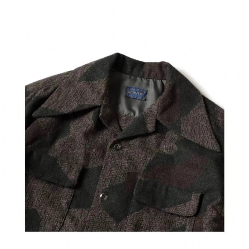 Menn Eksklusiv Høykvalitets Camo Military Casual Jacket Coat - Grønn