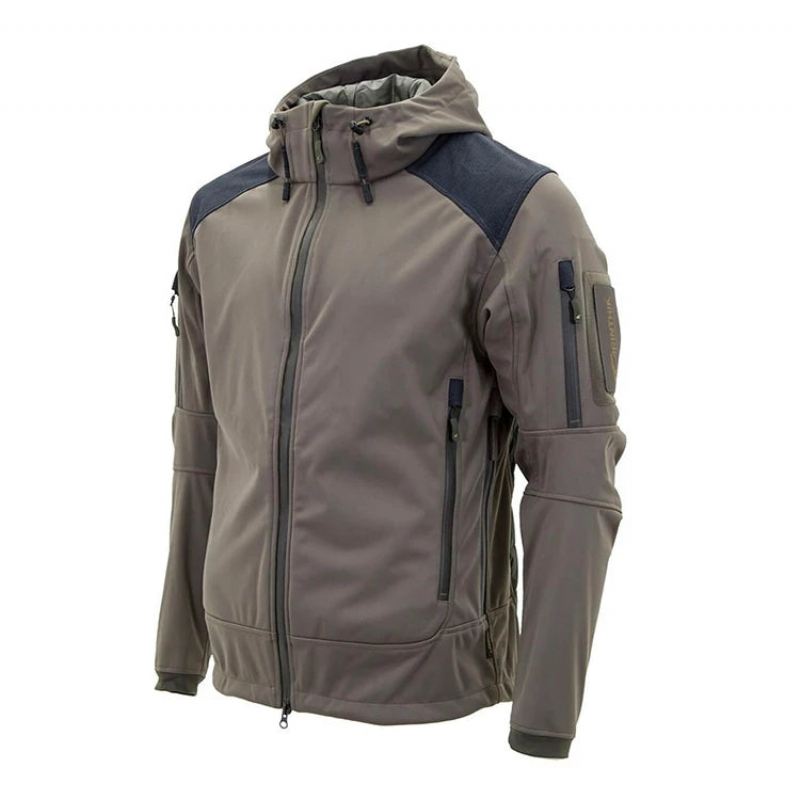 Vinter Soft Shell Tactical Jacket Herre Fleece Hette Military Combat Jakker Outdoor - Militærgrønn