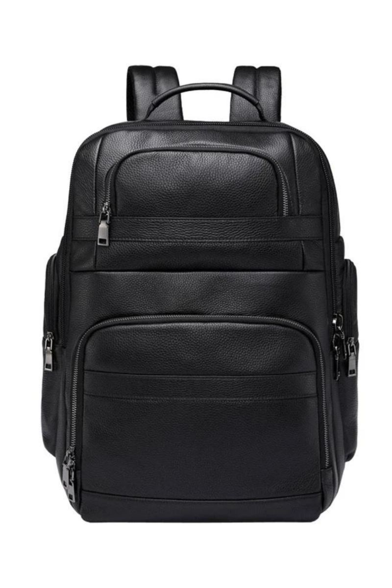 Myk Ryggsekk I Ekte Skinn Fit Laptop Daypack Reiseryggsekk For Menn