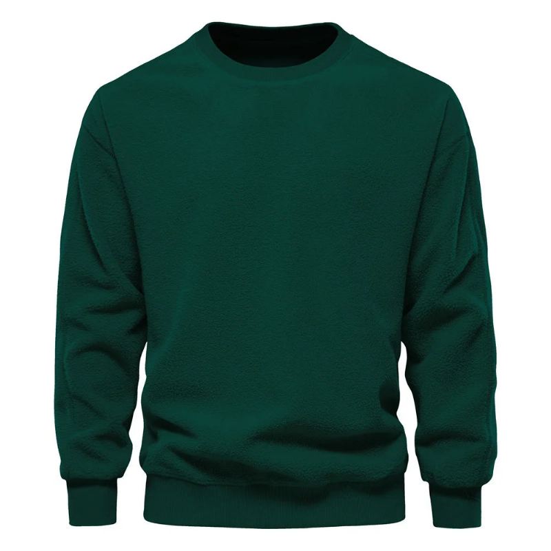 Genser Herre Høst Vinter Stil Uformell Enkel Solid Pullover Topp - Svart