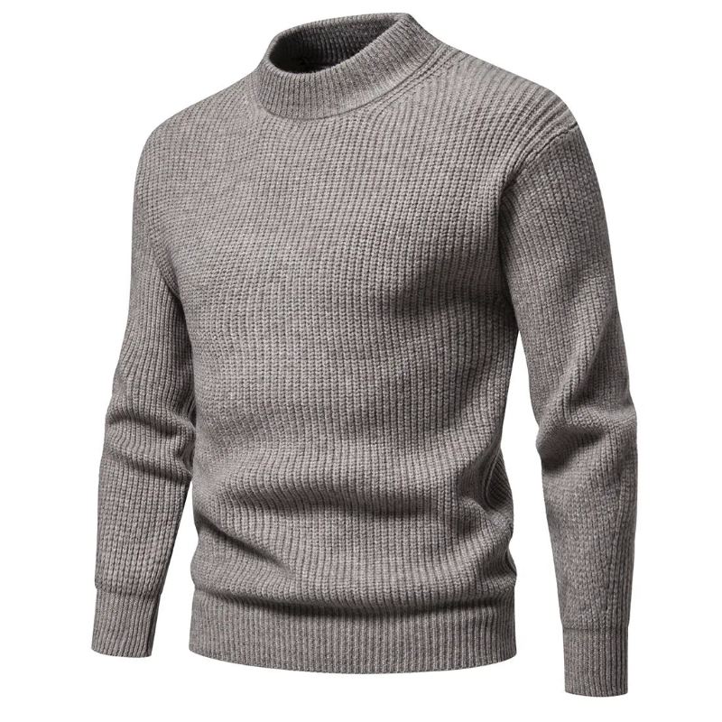 Klær Herre Høst Og Vinter Strikkegensere Slim Fit Pullover - Mørkegrå