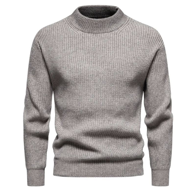 Klær Herre Høst Og Vinter Strikkegensere Slim Fit Pullover - Mørkegrå