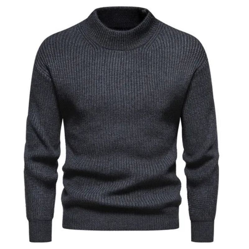 Klær Herre Høst Og Vinter Strikkegensere Slim Fit Pullover - Mørkegrå