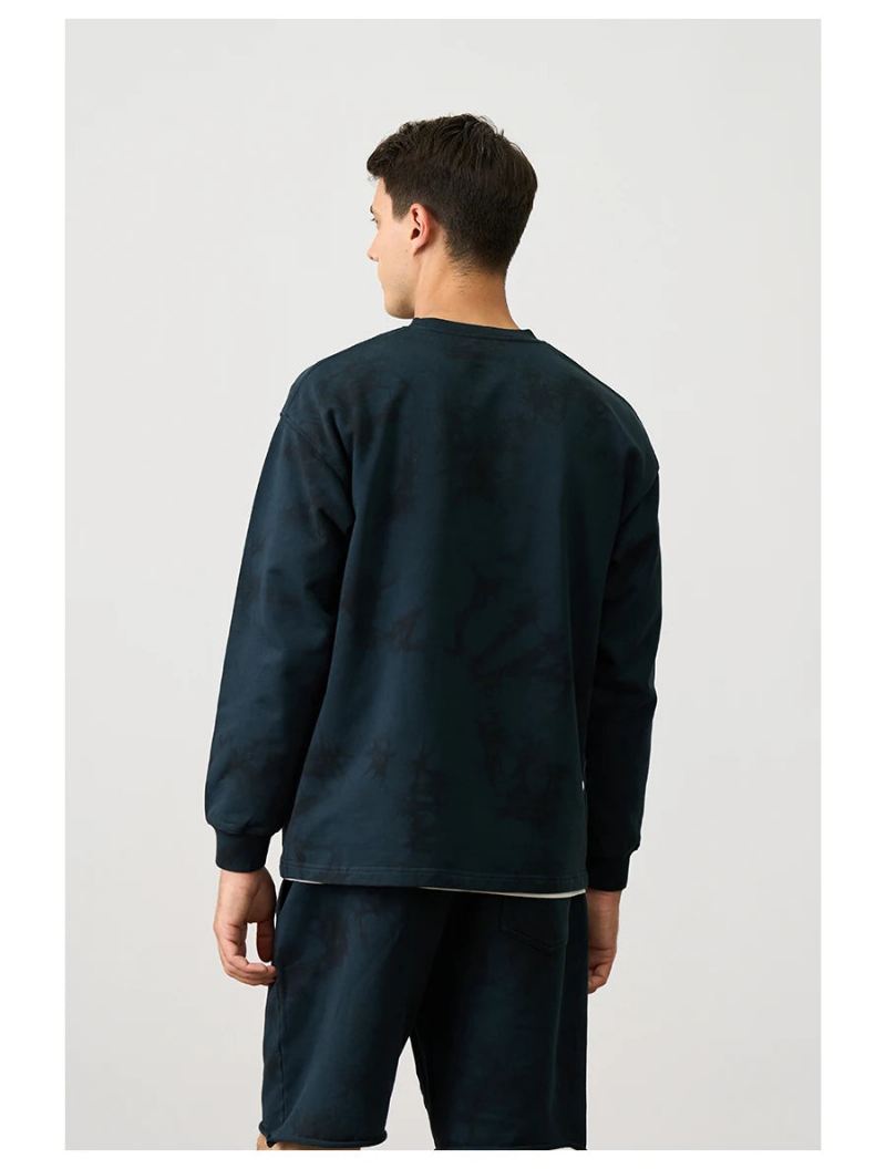 Spring Oversize Dark Sweatshirts Hettegensere Gensere - Marineblå