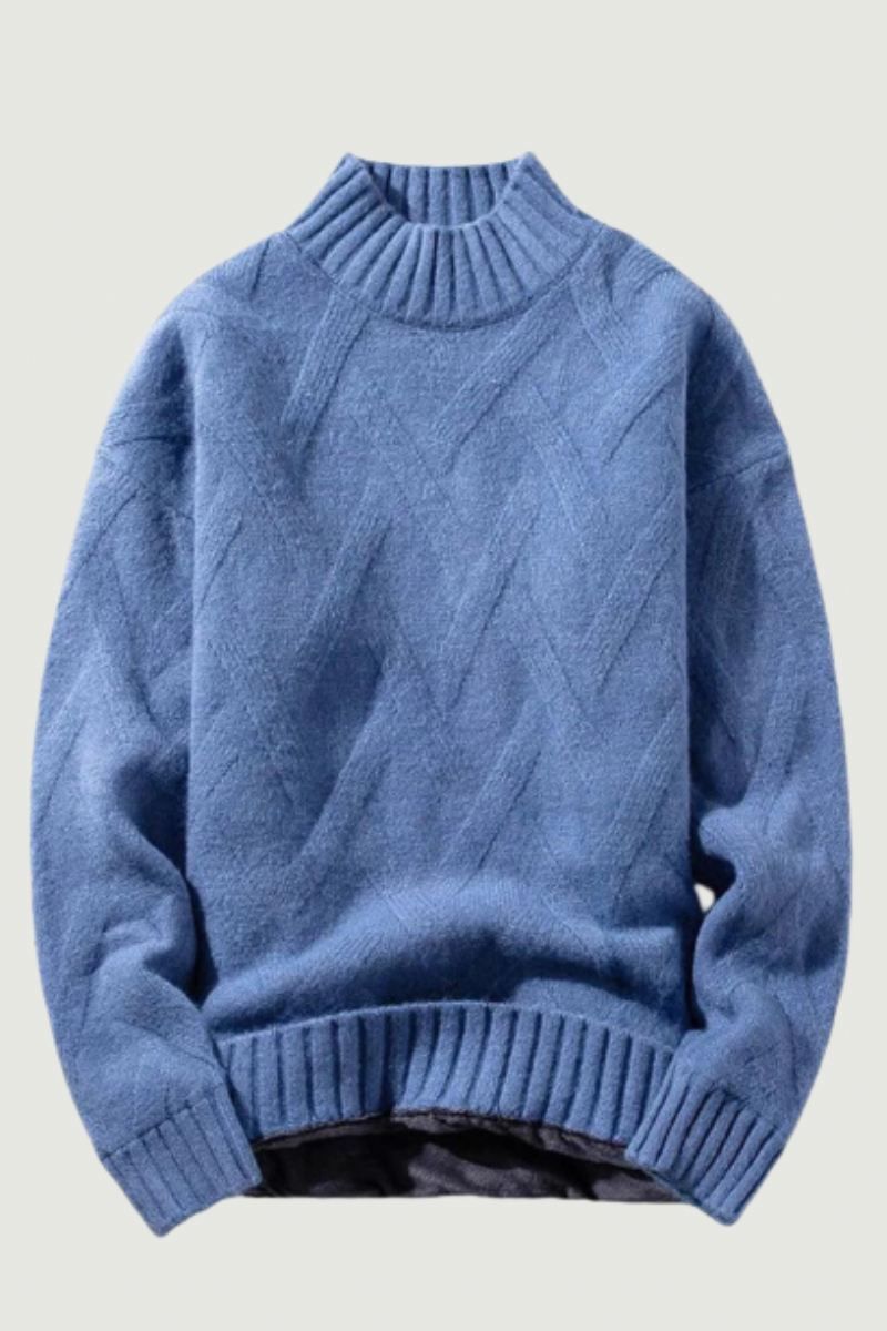 Vinter Menn Genser Turtleneck Strikker Pullovers Varm Fritid Lange Ermer Tykkere Varme Streetwear