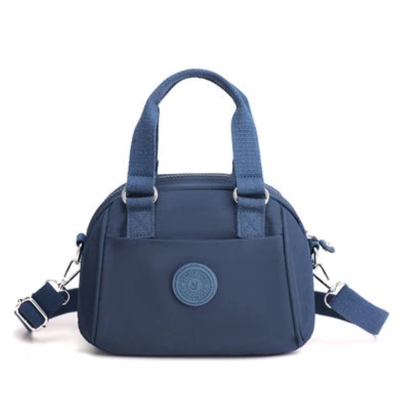 Elegante Lettvekts Nylon Skuldervesker Dame Designer Luxury Mini Håndvesker Kvinne Messenger Crossbody - Mørk Blå