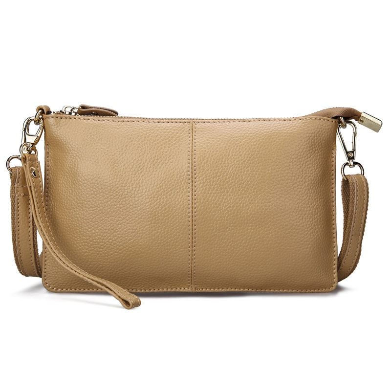 Kvinner Ekte Skinn Day Clutches Godteri Skuldervesker Crossbody Vesker Små Clutch - Svart