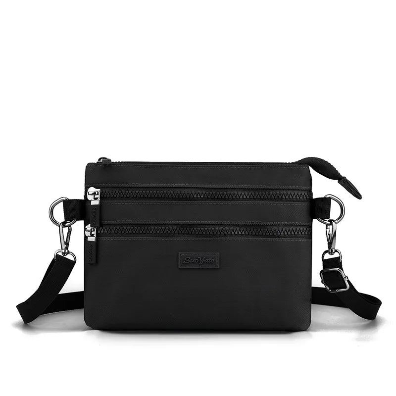 Kvinner Mini Skuldervesker Liten Crossbody Messenger Bag Designer Pocket Dame Flerlags Kortholder - Svart