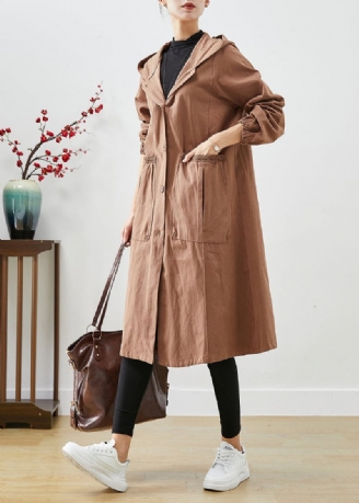 Art Coffee Hettelommer Bomull Trench Coats Fall