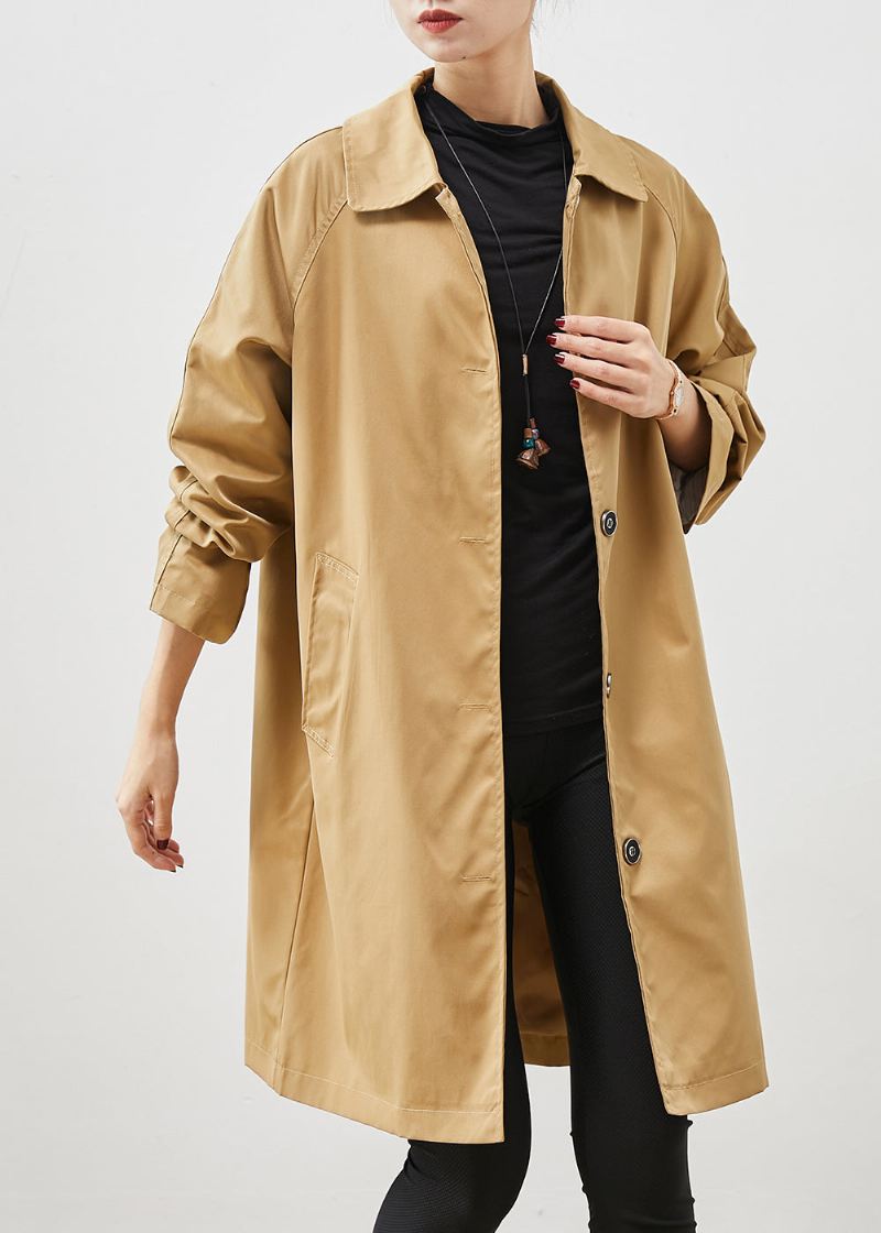 Khaki Lommer Cotton Coat Outwear Oversized Spring