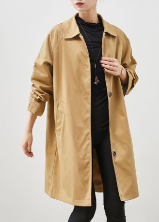 Khaki Lommer Cotton Coat Outwear Oversized Spring