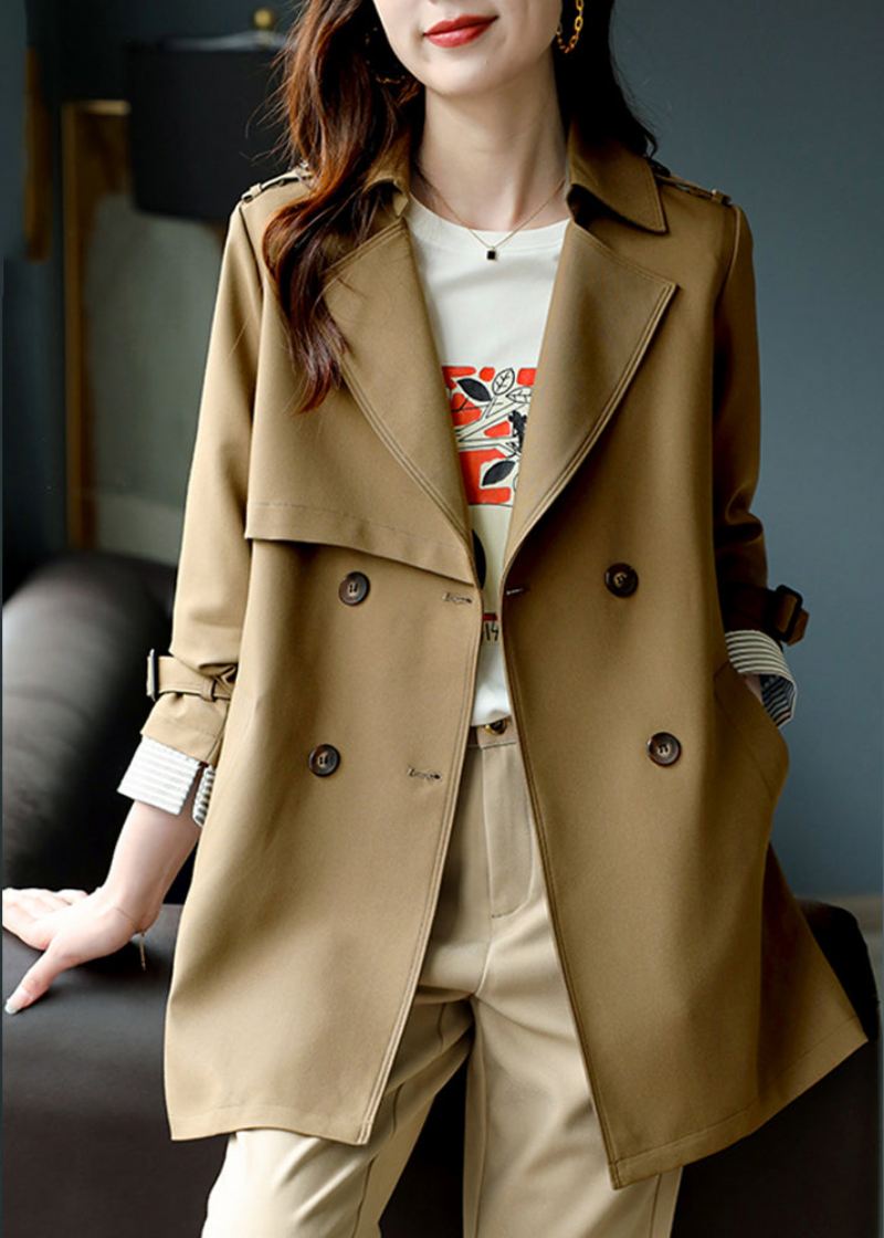 Mote Khaki Hakk Trench Coat Langermet